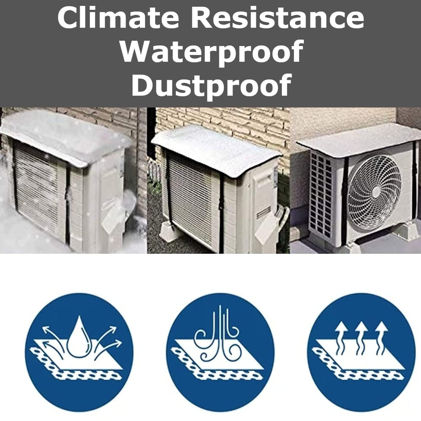 Ac Outdoor Unit Protector Heat Insulation Sunlight Shade Protector from Dust &