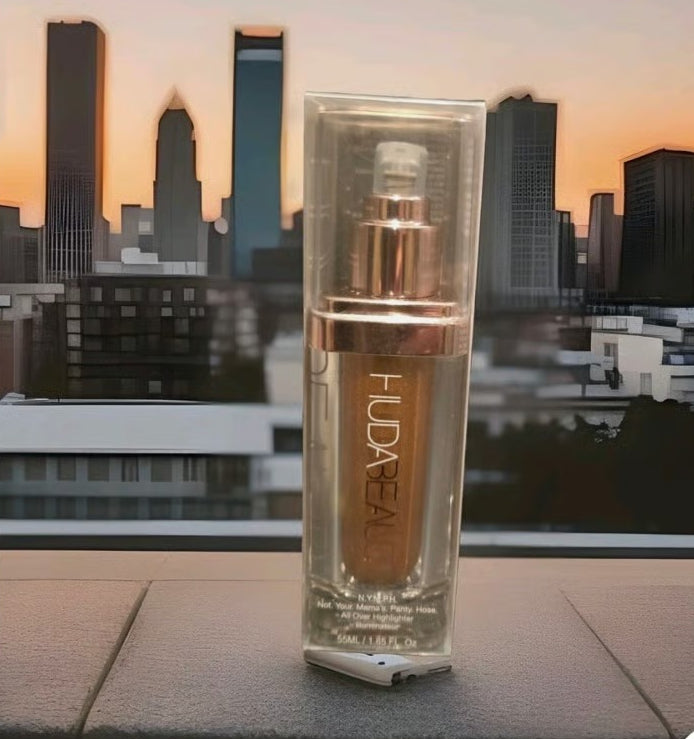 Huda Beauty N.Y.M.P.H. All Over Body Highlighter Liquid Illuminator for Face,