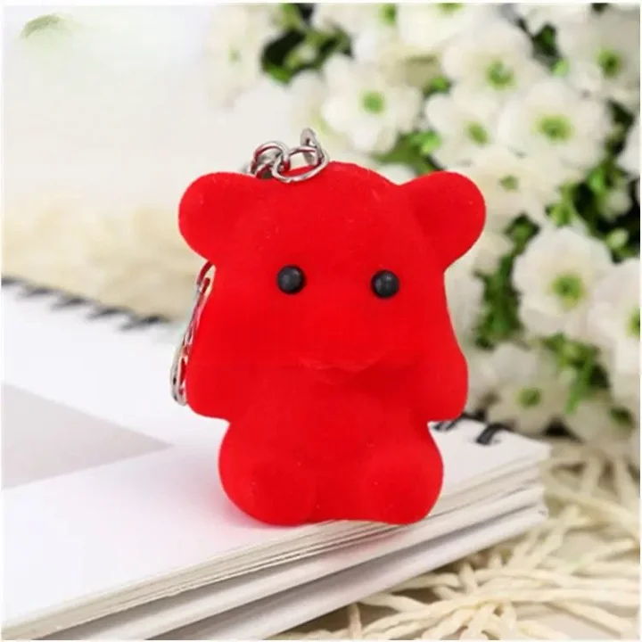 01 PCs Cute Key Chain Teddy Cherry | Small Red Bear Key