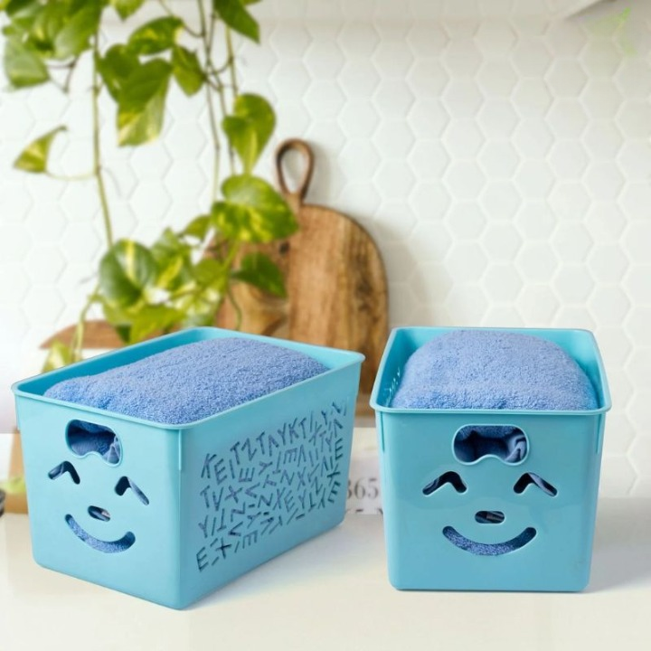 Pack of 3 Smile basket | Storage Organizer Basket | Multipurpose