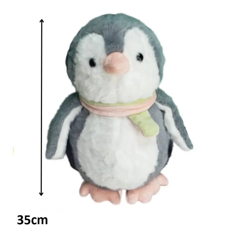 Scarf Penguin Plush Figure | Fluffy & Soft Stuffed Animal Penguin Plush