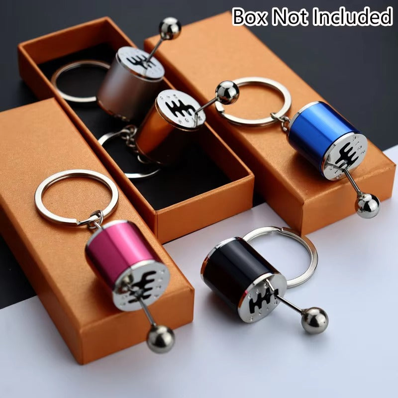 Car Gearbox Manual Transmission Lever Keychain Metal Pendant Keyring | Key-Chain