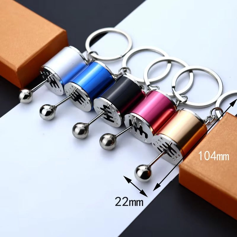 Car Gearbox Manual Transmission Lever Keychain Metal Pendant Keyring | Key-Chain