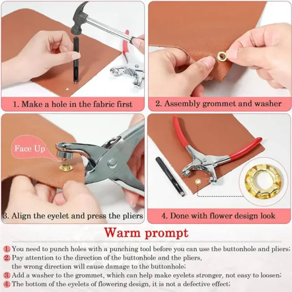 Metal Button Press Tool For All Cloths | Tich Button Press
