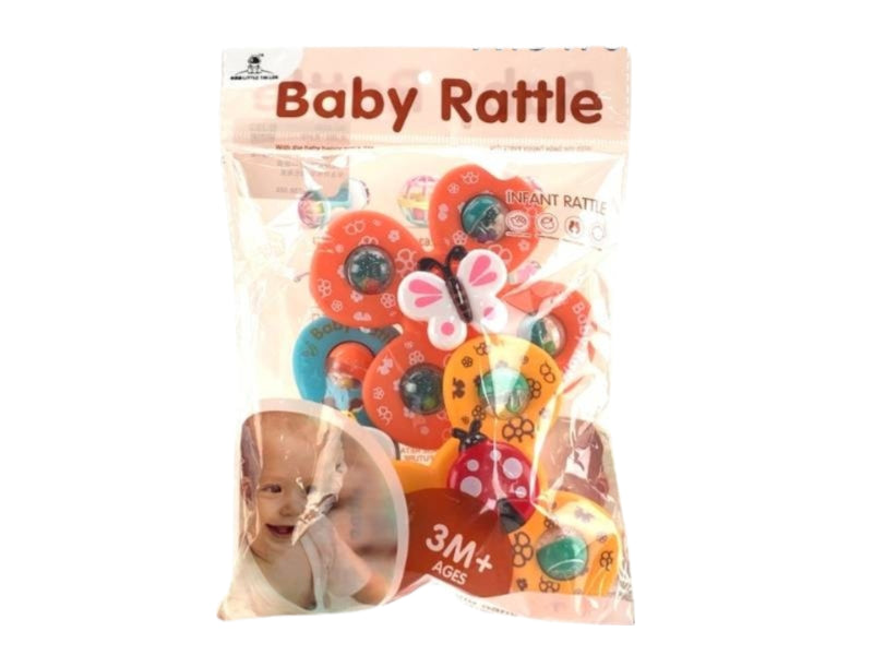 Baby Rattle 3Pcs/Sealed Bag 3x Baby Spinner Cartoon Toys Spinning (random