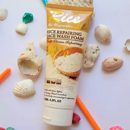 Yardlie Professional Rice Repairing Face Wash Foam 150ml Professional Rice Repairing Face