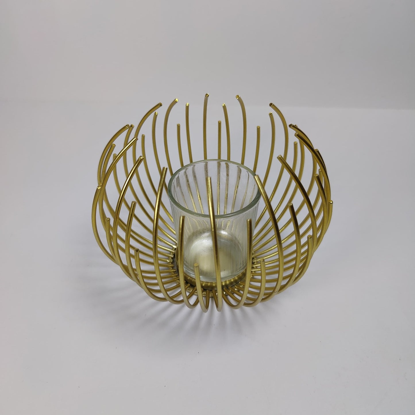 Metal Candle Holder | Iron Geometric Candle Stand For Home Decor