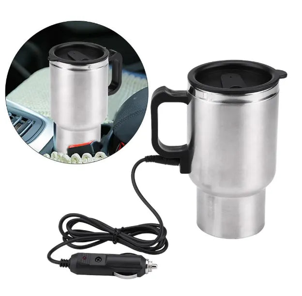 12 Volts 450 ml Heated Travel Mug Coffee /Tea/Soup Cup Car Charging