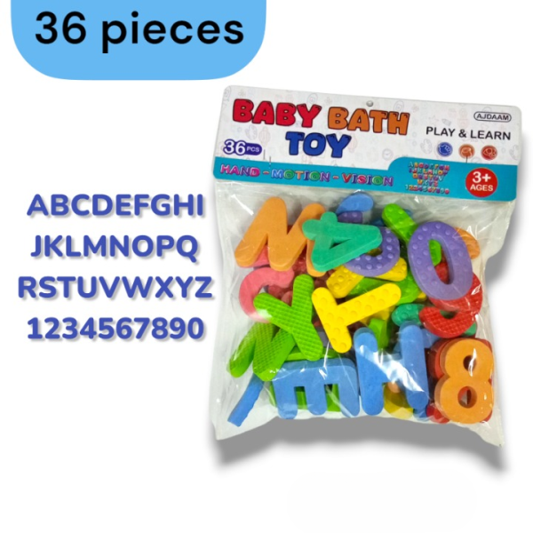 Eva Alphabets + Numbers Baby Bath Toy for childrens | Toys For