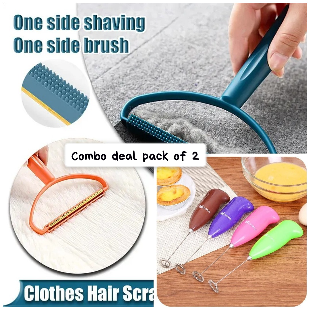Combo deal pack of 2 Lint remover and Electric Egg Beater