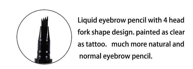 MISS ROSE Liquid Waterproof Eyebrow Pen (0.3 brown color)