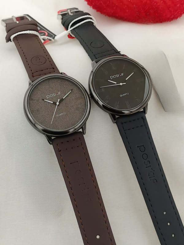 Positif Watch Leather Strap Without Box ( random color )