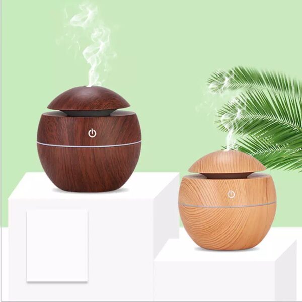 Essential Oil Diffuser Aroma Air wood Humidifier with Colorful Change mist maker