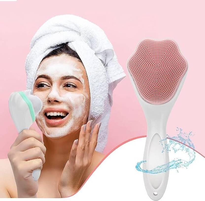 Combo Deal 1 Silicone Face Cleansing Brush + 1 Derma Roller