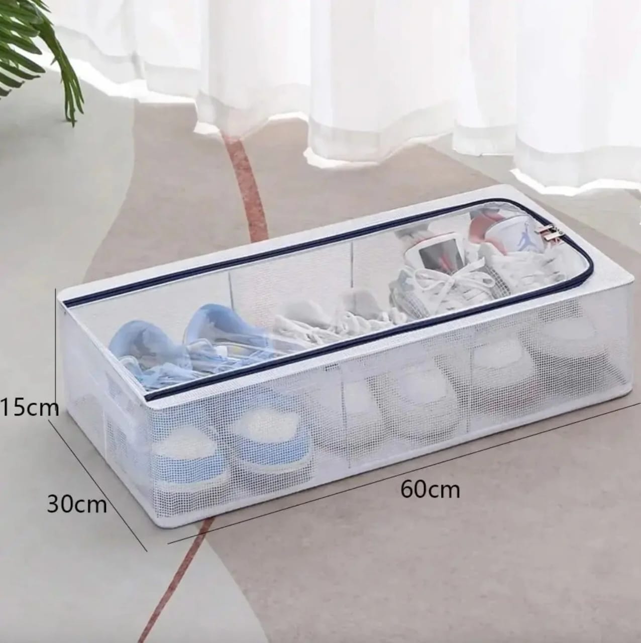 Transparent Storage Shoe Box Steel Structure Free Installation Shoe Cabinet to Prevent