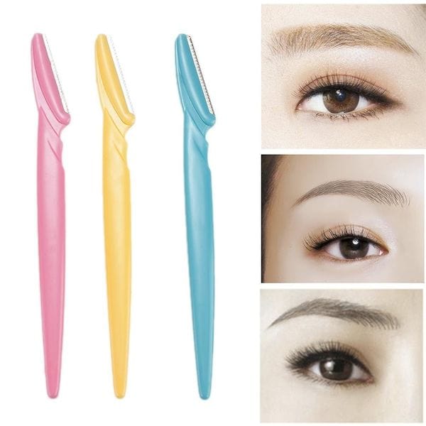 Tinkle Eyebrow Razor 3 Pack, Eyebrow Face Hair Removal & Shaper (random