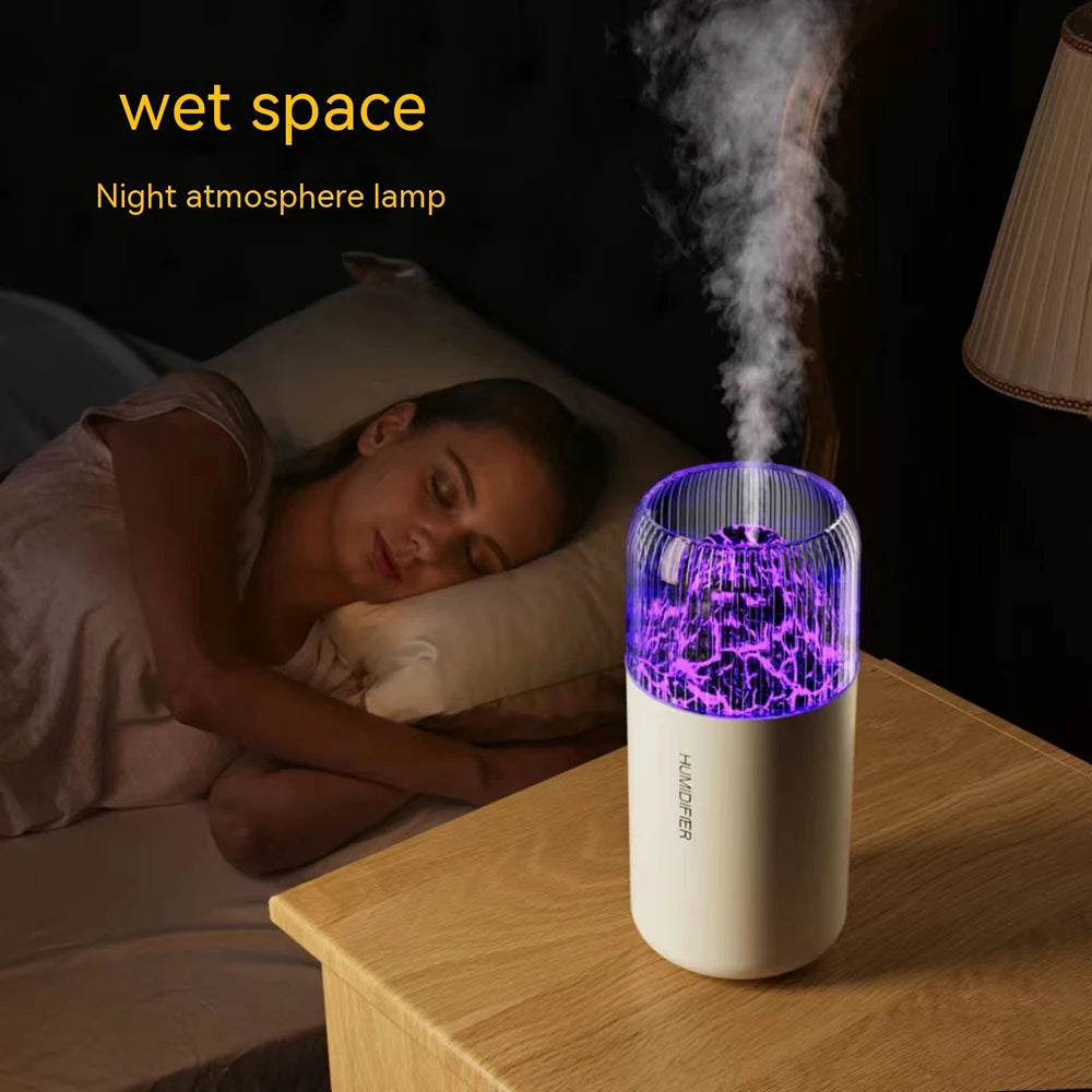 Volcano USB Mini Air Humidifier Car Mist Spray Maker Aroma Essential Oil