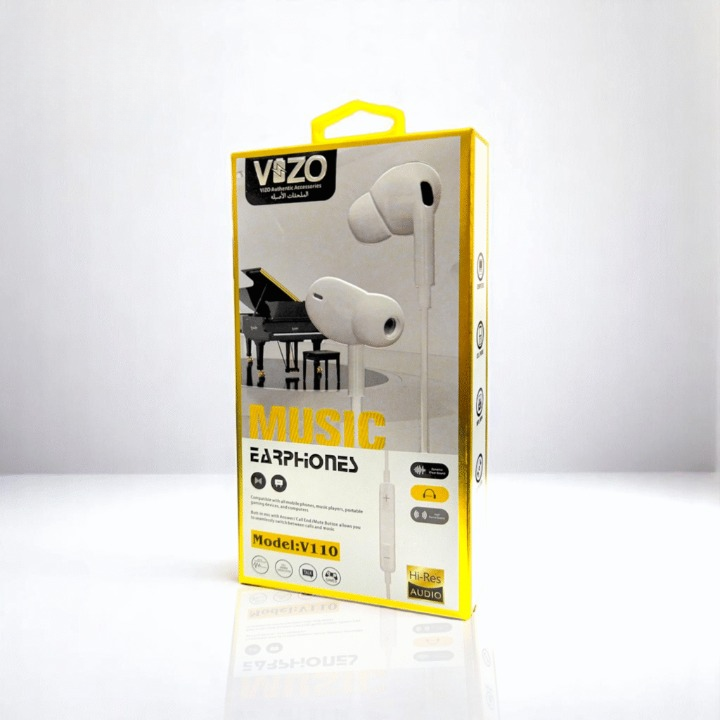 VIZO V110 Super Bass Hand free | Wired In Ear Phones for
