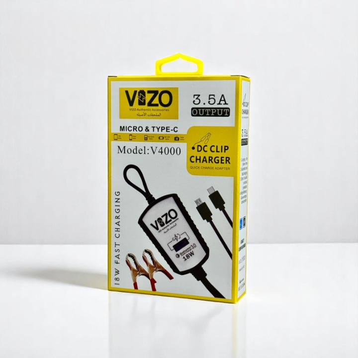 V4000 Dual Cable Clip Charger | Best Quality Type C Charger -