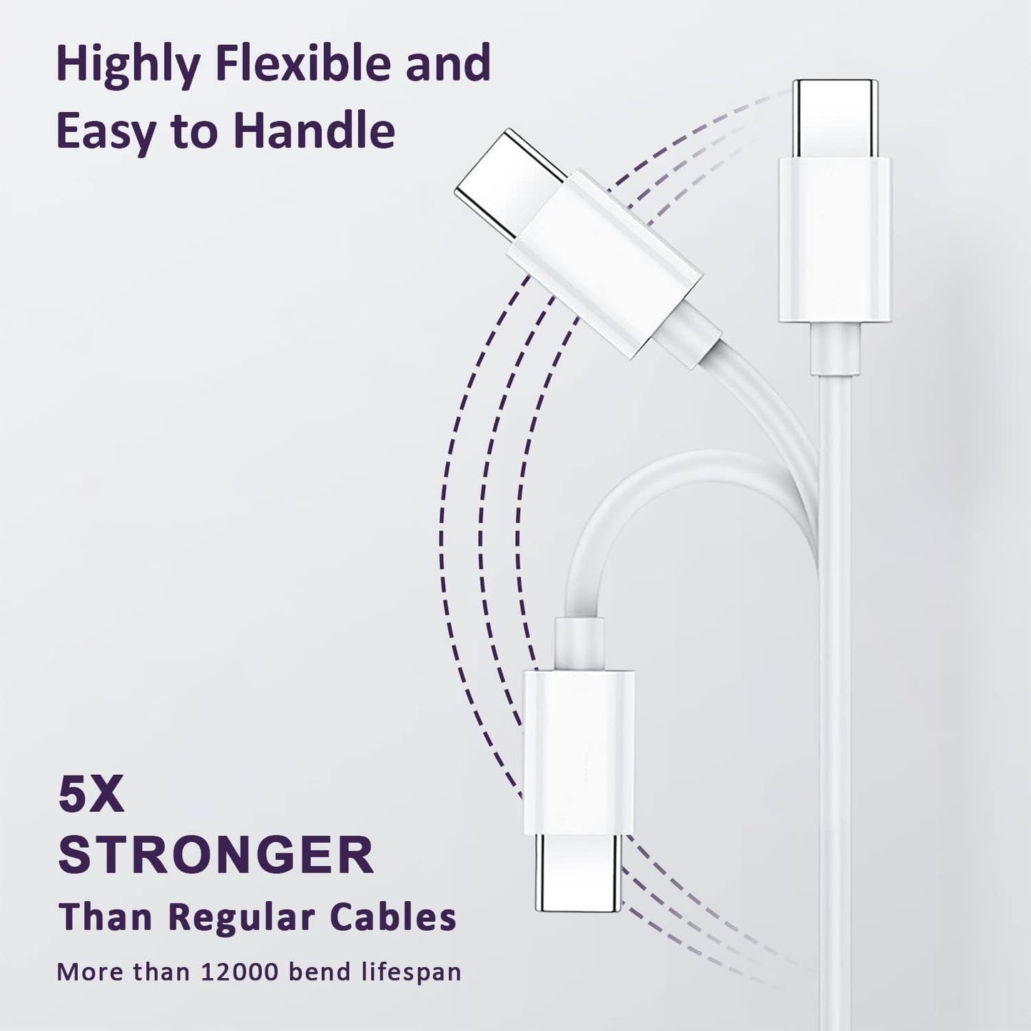 V-Go Type C Cable | Fast Data Cable Safety | Fast Charging