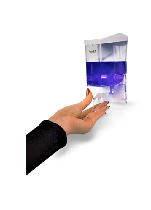FLOSoft Wall Mounted Liquid Soap / Sanitiser / Shampoo Despencer (500 ML)
