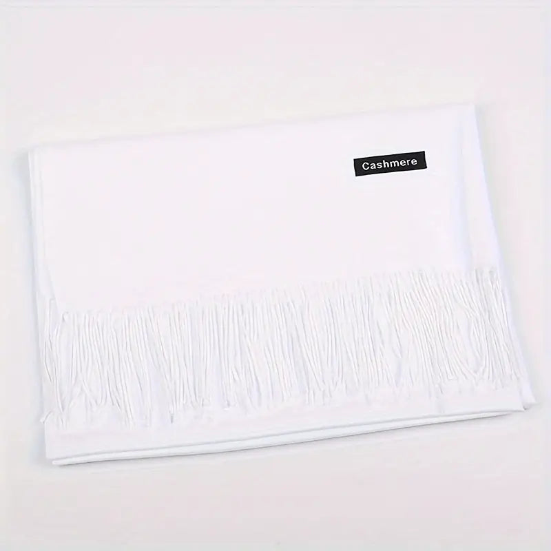 women's pashmina wool plain shawl