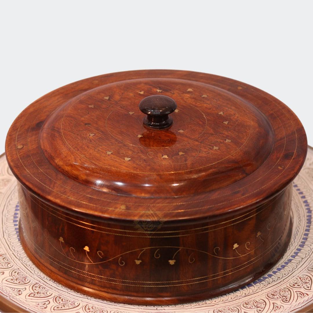 Wooden Hot Pot With Barance Work Roti_Dan Hot and Pot Beautiful wooden