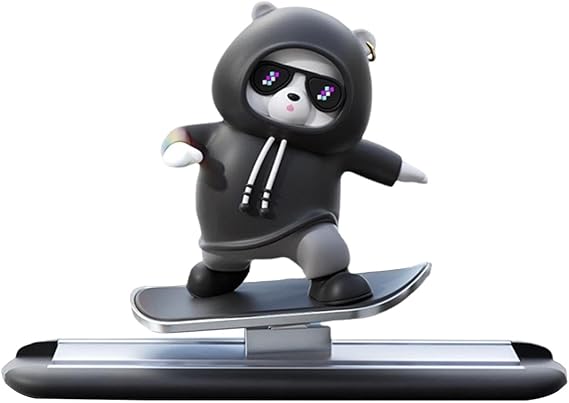 Funny Skateboard Bear Car Dashboard Decoration | Best Quality Decoration Piece For