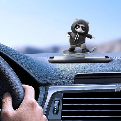 Funny Skateboard Bear Car Dashboard Decoration | Best Quality Decoration Piece For
