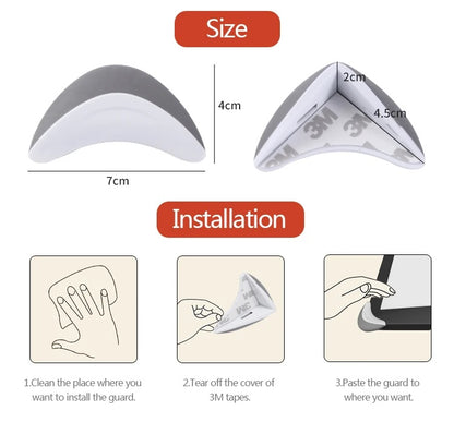 Pack of 4 - Baby Safety Children Protective Corner Guard Baby Safety