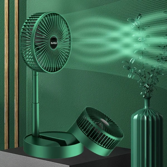 Telescopic Folding Fan Summer Silent Desktop Retractable Fan for Office Bedroom School