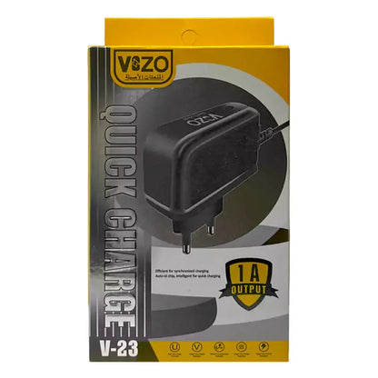 V23 Simple Micro USB Charger with Built-in Cable | Best Quality