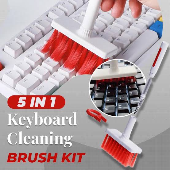Soft Brush 5 in 1 Multi-Function Cleaning Tools Kit for Keyboard Earphone
