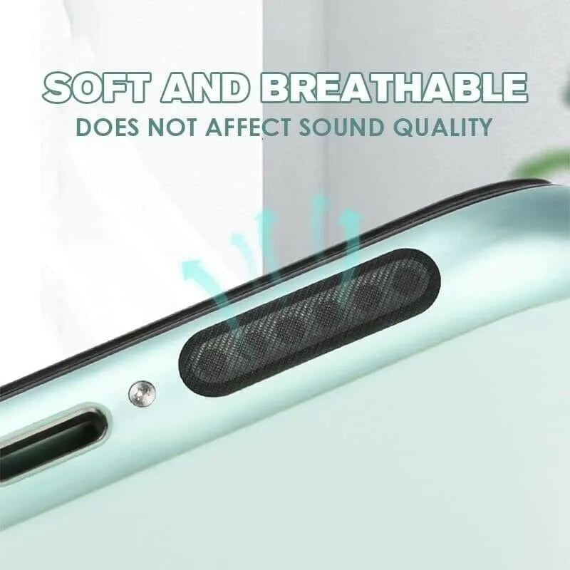 10 PCs (One Strip) Protect Mobile Phone Dustproof Net Stickers Speaker