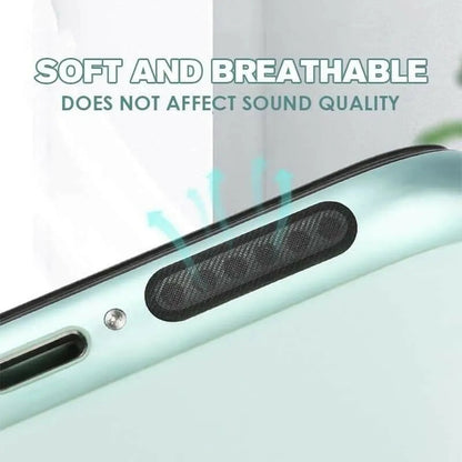 10 PCs (One Strip) Protect Mobile Phone Dustproof Net Stickers Speaker