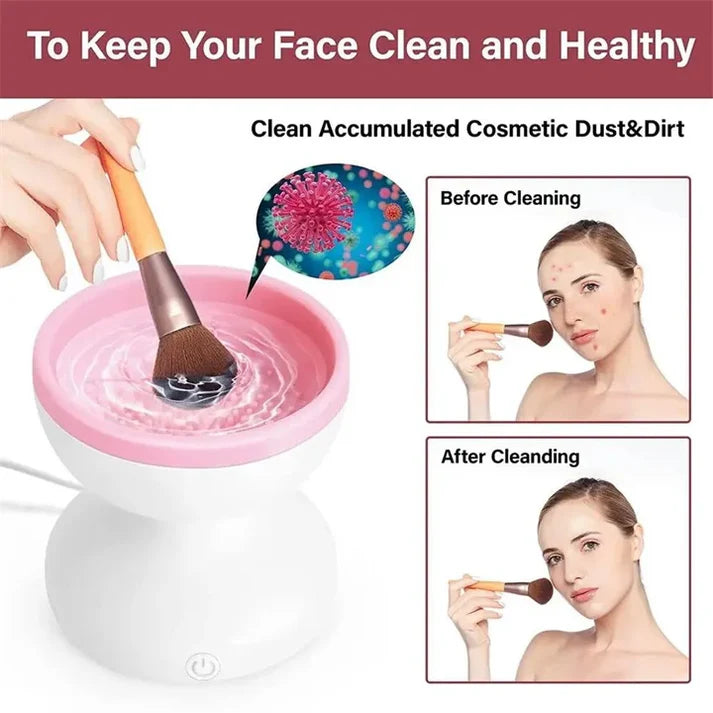 Electric Makeup Brush Cleaner Machine Gentle And Efficient Cleaning USB Powered Electric