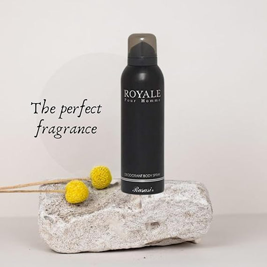 Rasasi Deo Royale Black Colour, 200 ml ( Original )