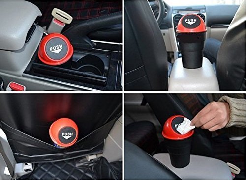 Car Trash Can Organizer Garbage Holder Storage Bag Trash Bin Paper Dustbin