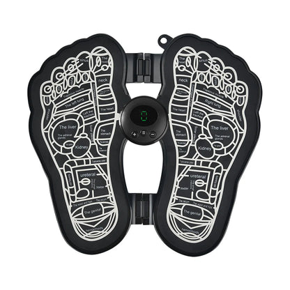 Electric EMS Foot Massager Pad Foldable Foot Massage Mat Feet Muscle Stimulator
