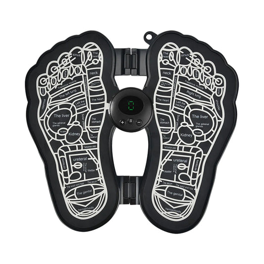 Electric EMS Foot Massager Pad Foldable Foot Massage Mat Feet Muscle Stimulator