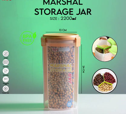 Marshal Storage Jar - 3 In 1 Jar - 3 Portion storage
