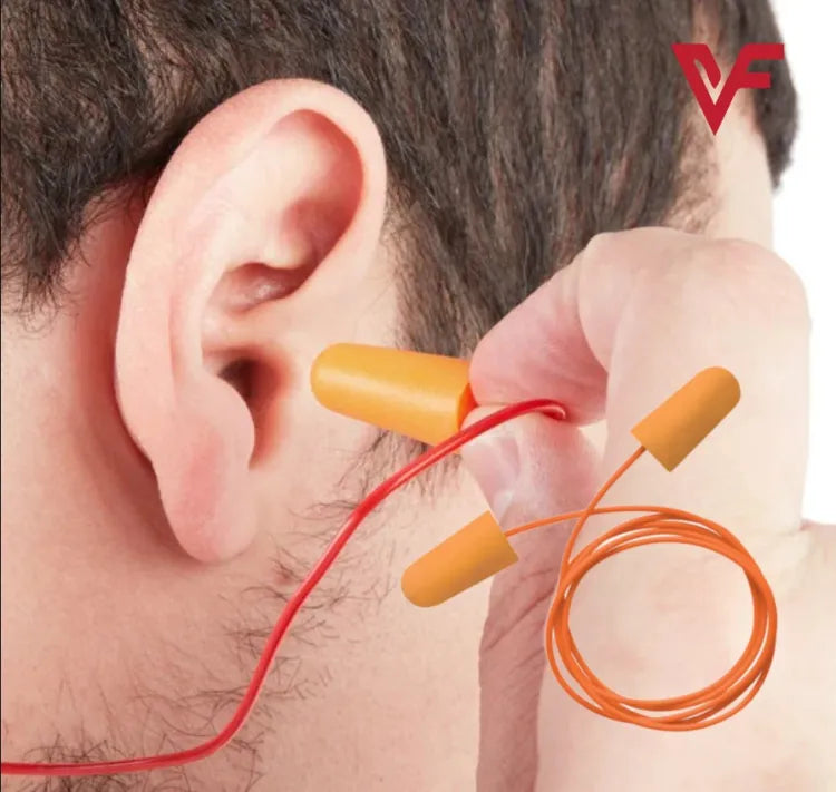 Foam Ear Plug for travel Anti Noise Reduction Removable Corded Soft Earplugs