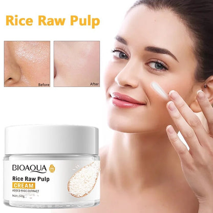 BIOAQUA Rice Raw Pulp Moisturizing Face Cream 50g