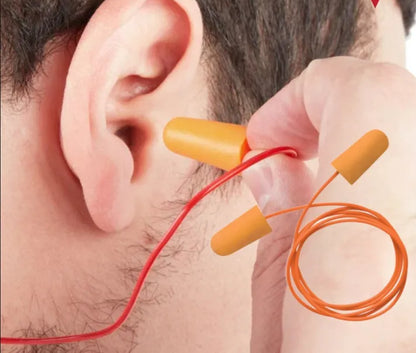 Foam Ear Plug for travel Anti Noise Reduction Removable Corded Soft Earplugs