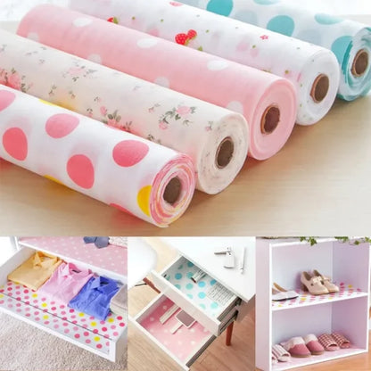 Non Slip Kitchen Printing Antibacterial Cabinet Plastic Foam Household Wardrobe Moisture Drawer