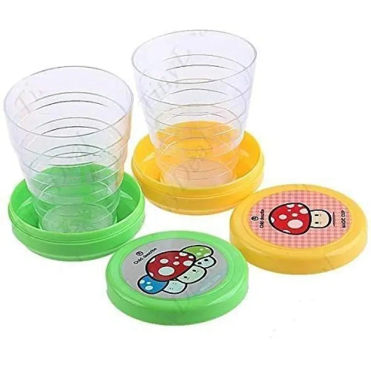 Pack of 2 Magic Glass for Kids, Folding Collapsible Magic Cup,