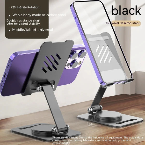 360-Degree Rotate Metal Desk Mobile Phone &amp; Tablet Holder Stand (Random Color)