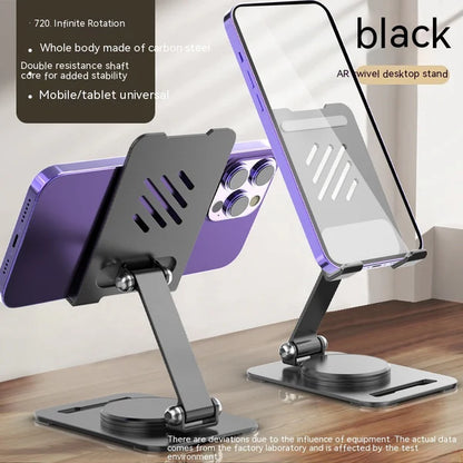 360-Degree Rotate Metal Desk Mobile Phone &amp; Tablet Holder Stand (Random Color)