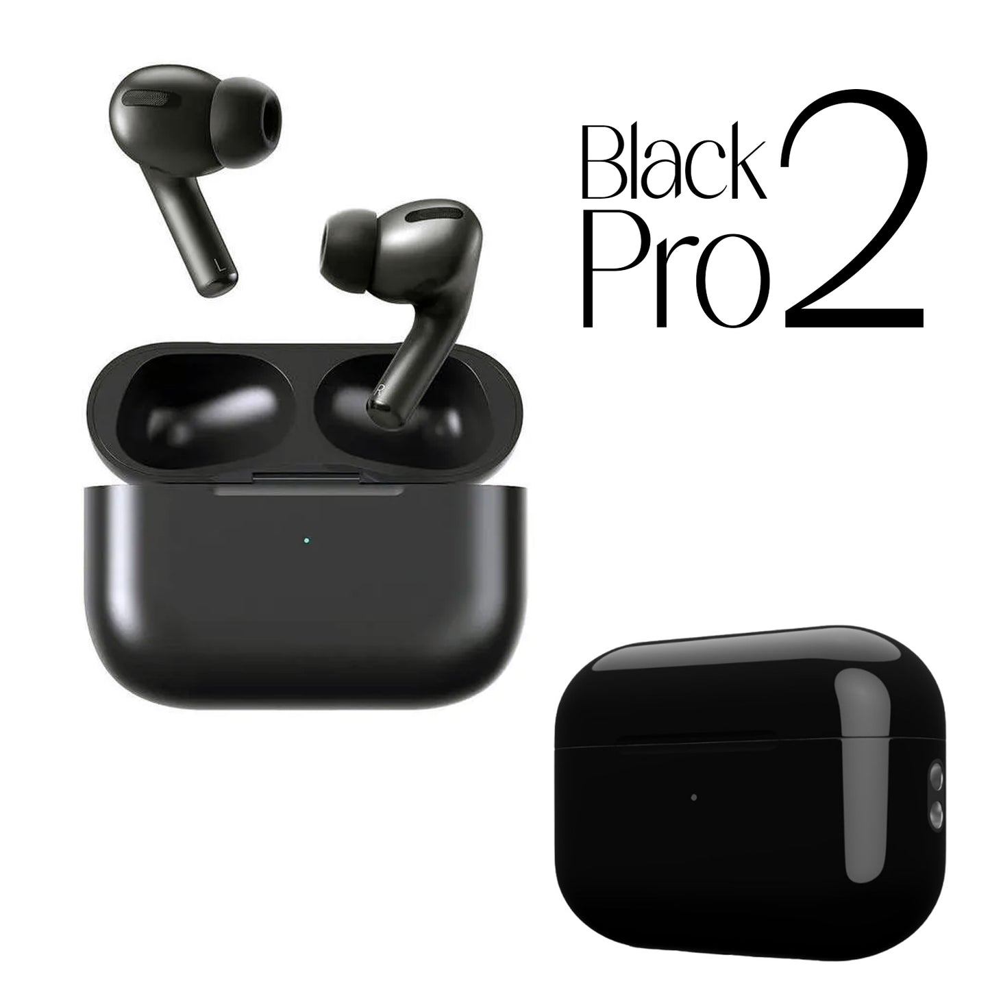 Black Apple Airpods Pro 2 Hengxuan (high Copy With Popup Msg/locate In