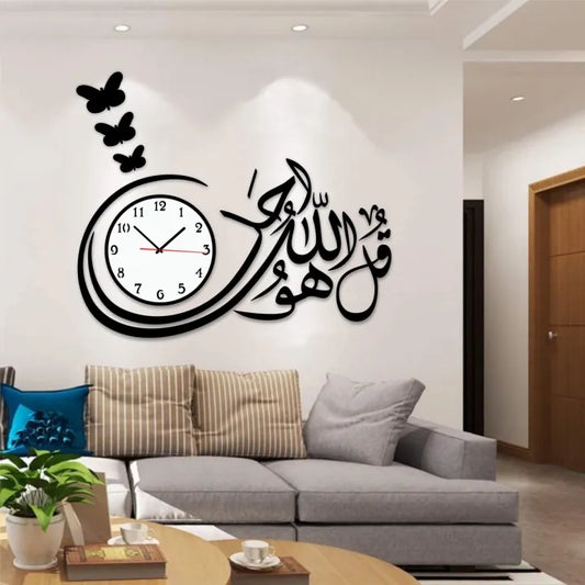 3d wall clock Wooden Wall Clock I for bedroom I Quartz